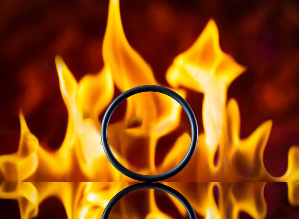 High-quality FFKM FFPM O-ring with very high resistance to heat and high temperatures. Gaskets for professional industrial use